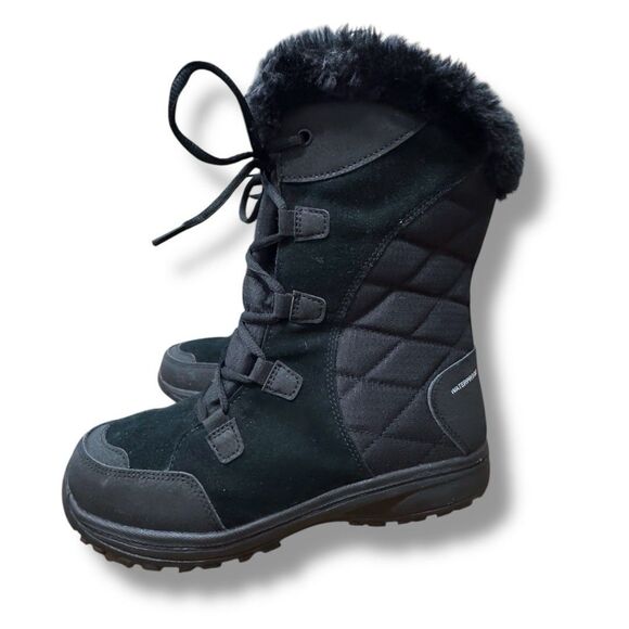 Columbia Ice Maiden II Black Waterproof BL1581-011 Winter Boots Women’s Size 8 - Picture 1 of 9